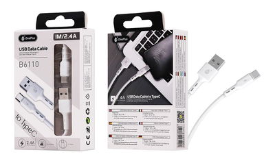 B6110 Cable de Datos Tipo C OnePlus 1M 2.4A