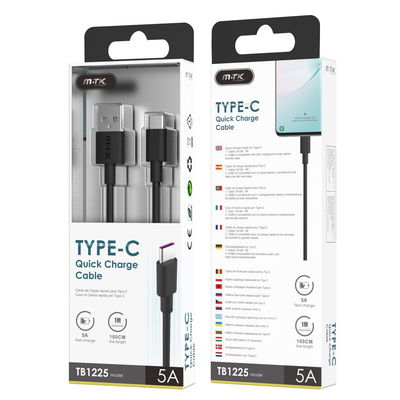 TB1225 Cable de Datos Tipo C 5A M-TK 1M