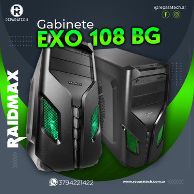 GABINETE PC GAMING EXO USB3.0 BG RAIDMAX
