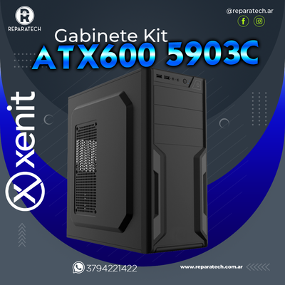 GABINETE PC XENIT ATX600 C/ Fuente