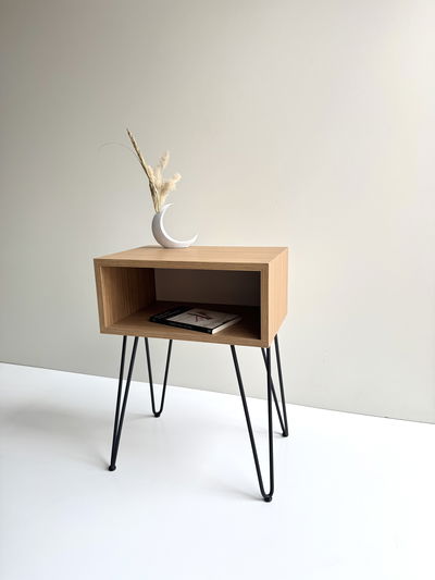 Mesa De luz moderna con Patas Hairpin