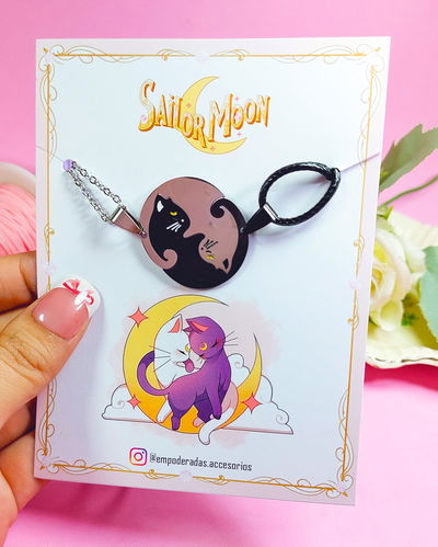 Collar Luna y Artemis Sailor Moon