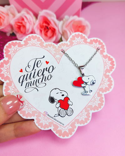 Collar Snoopy Acero