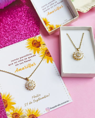 Collar Girasol Giratorio