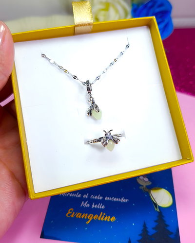 Kit Collar + Anillo Evangeline + Estuche