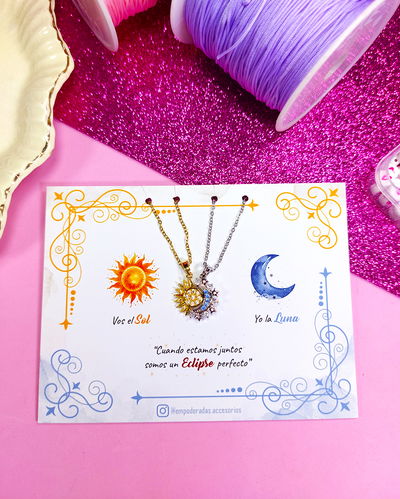 Collar Sol y Luna Imantado