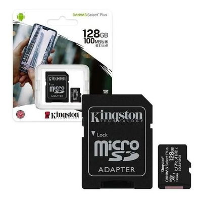 MicroSD 128Gb Kingston Clase 10