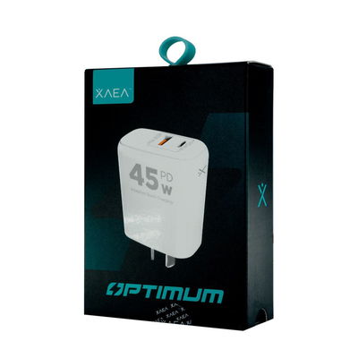 Cargador XAEA Optimun Salida USB + Tipo C 45W