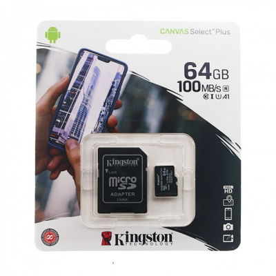 MicroSD 64Gb Kingston Clase 10