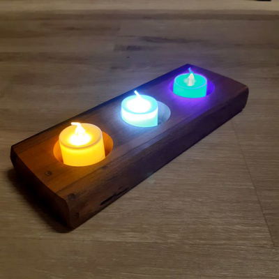 Vela LED a pilas - 3x4 Cm - Fria Calido o Multicolor