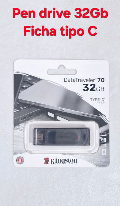 Pendrive 32Gb Kingston Dt70 Tipo C