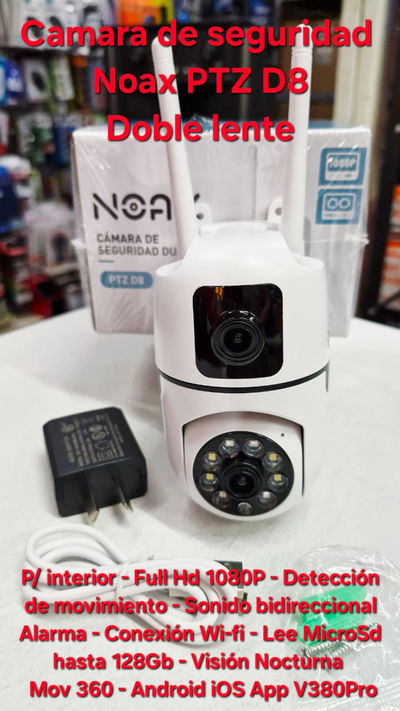 Camara de seguridad WiFi NOAX PTZ D6 - Doble lente - Interior