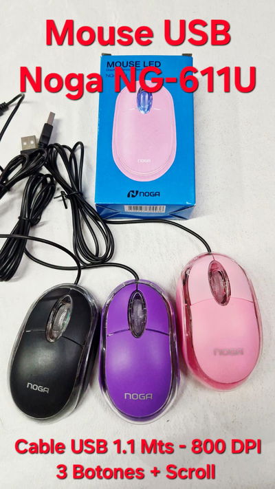 Mouse C/Cable Usb Noga Ng-611U