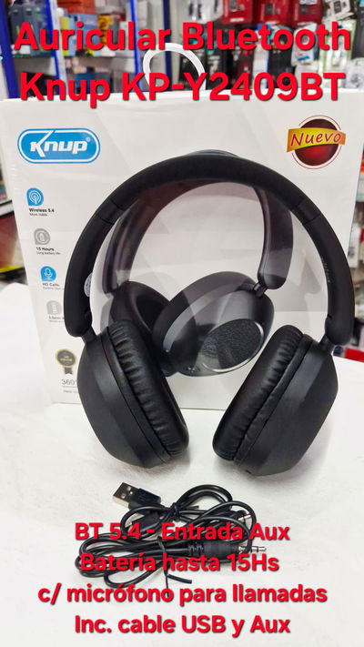 Auricular Bluetooth KNUP Y2409BT