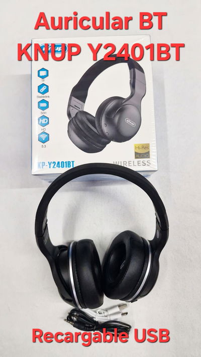 Auricular Bluetooth KNUP Y2401BT
