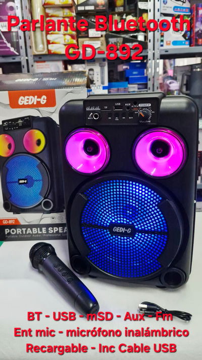 Parlante Bluetooth GEDI-G G892