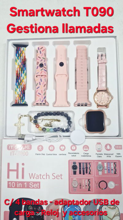 Smartwatch T090 - Rosa