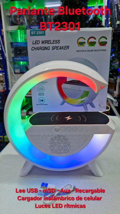 Parlante Bluetooth Cargador Inalambrico BT2301
