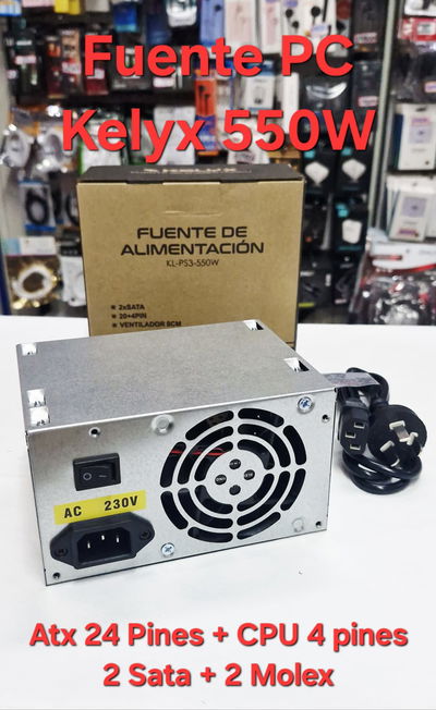 Fuente Para Pc 550W Kelyx Kl-Ps3-550W