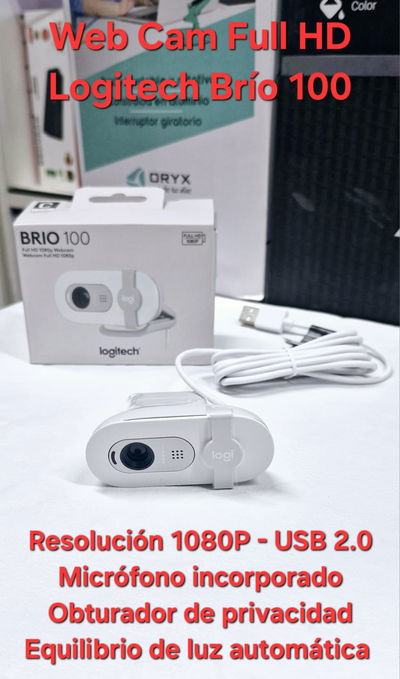 Webcam C/Microfono Logitech Brio100