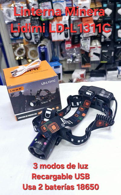 Linterna Minera Recargable Lidimi LD-L1311C