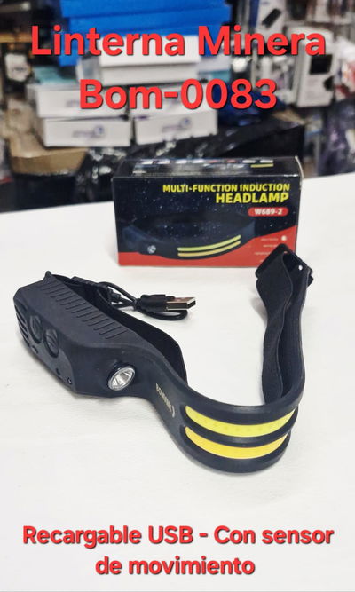 Linterna Minera Recargable BOM-0083 W689-2
