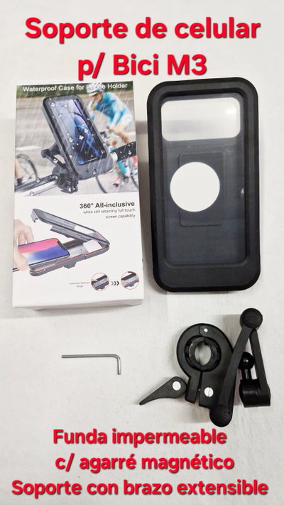 Soporte para Bici + funda RESISTENTE AL AGUA M3