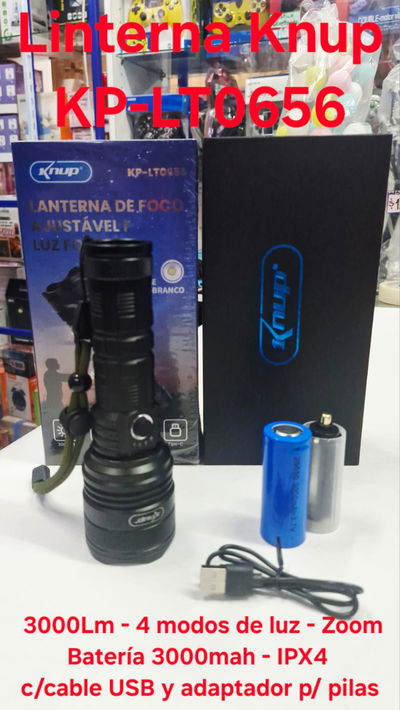 Linterna LED Recargable KNUP LT0656