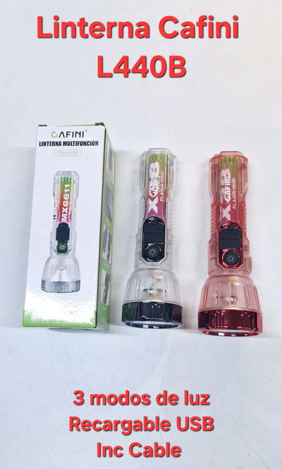 Linterna LED Recargable CAFINI L440B