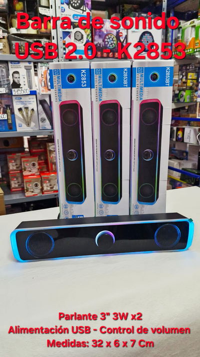 Parlante Para Pc K2853 - Barra de sonido