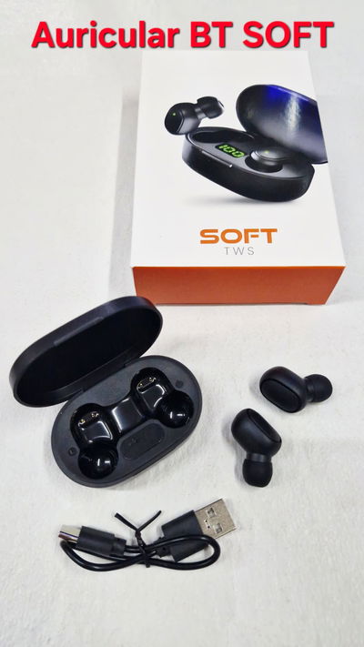 Auricular Bluetooth Soft - Negro