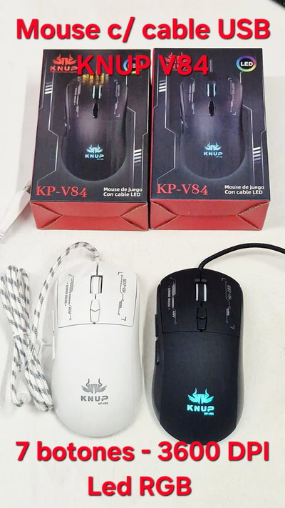 Mouse C/Cable Usb Knup Kp-V84