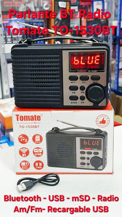 Parlante Bluetooth TOMATE TO-1530BT
