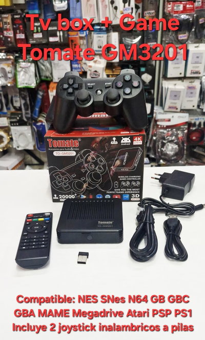 TV BOX + Retro Consola TOMATE GM3201