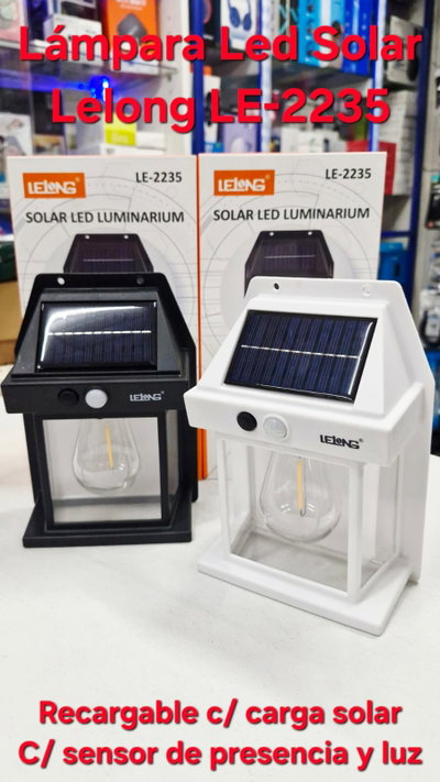 Lampara Led LELONG LE-2235 c/carga solar