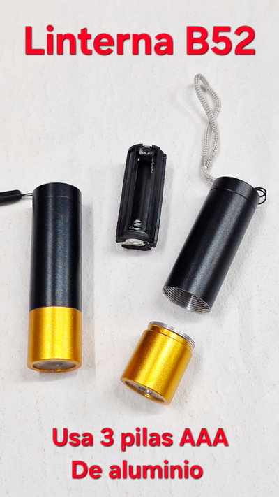 Linterna LED B52 a pilas