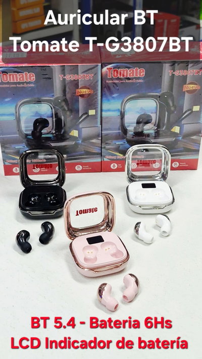 Auricular Bluetooth TOMATE T-G3807BT