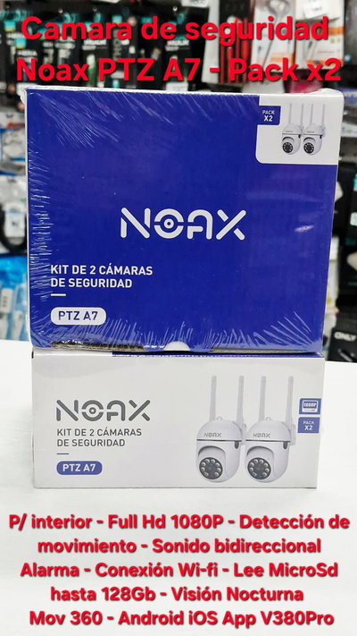 Camara de seguridad WiFi NOAX PTZ A7 - interior - Caja x2U
