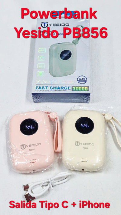 Power Bank Cargador Portatil YESIDO PB856