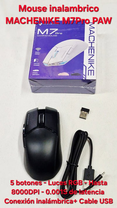 Mouse inalambrico USB MACHENIKE M7 Pro PAW