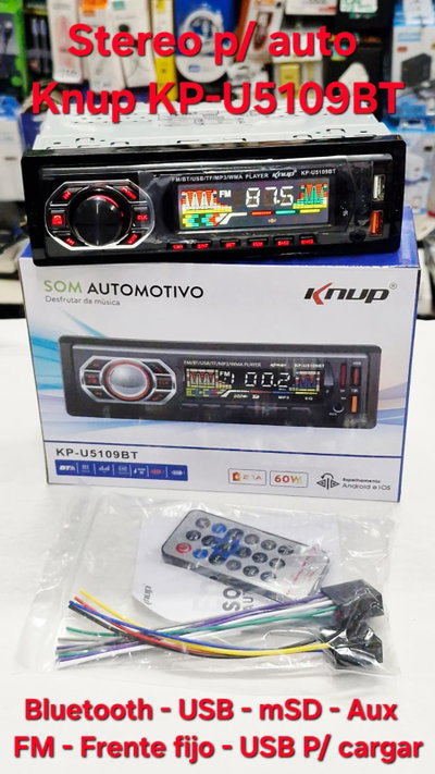 Stereo P/ Auto Knup KP-U5109BT