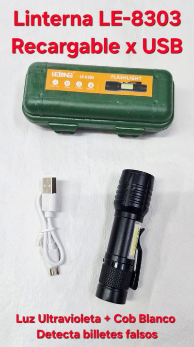 Linterna Recargable LELONG LE-8303