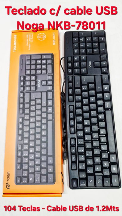 Teclado c/ cable USB Noga NKB-78011