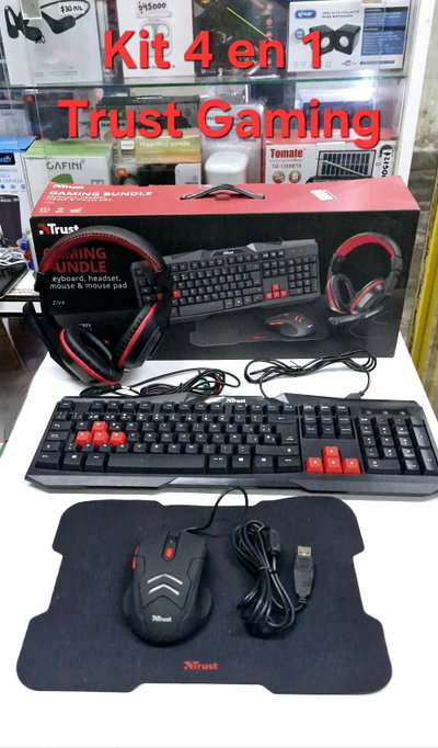 Kit 4en1 Mouse/Teclado/Auricular/Pad Trust