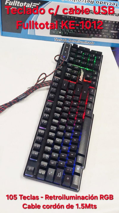 Teclado c/ cable USB Fulltotal KE-1012