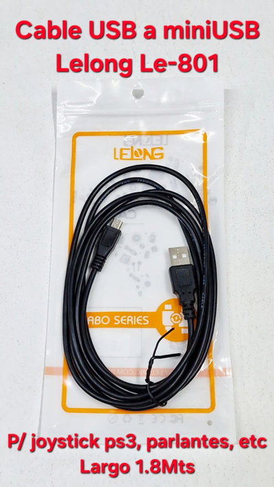 Cable USB - miniUSB Lelong LE-801 /joystick PS3