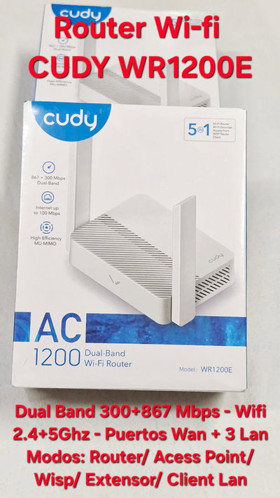Router Wifi CUDY WR1200E
