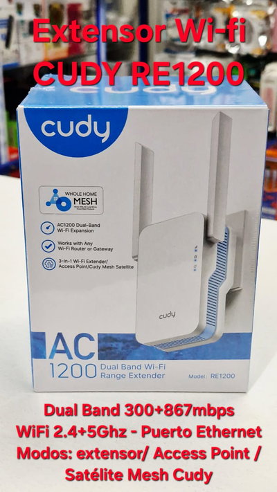 Extensor Wifi CUDY RE1200