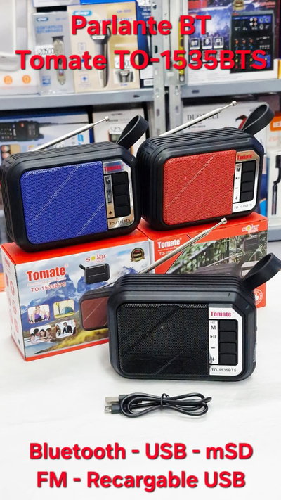 Parlante Bluetooth TOMATE TO-1535BTS