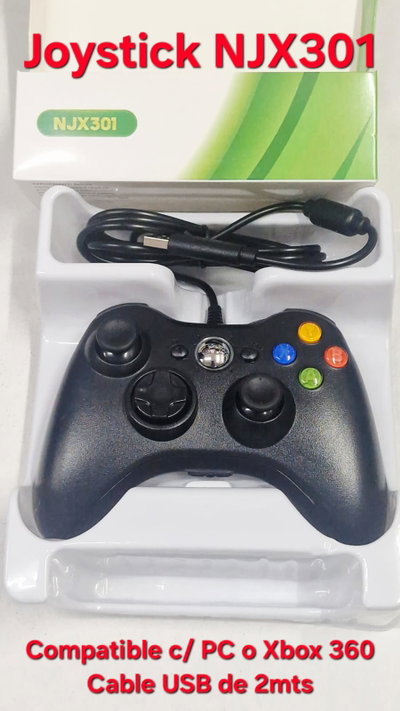 Joystick NJX301 c/cable USB - Compatible con PC o XBOX360